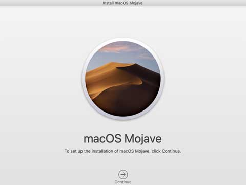 macOS Mojave splash screen